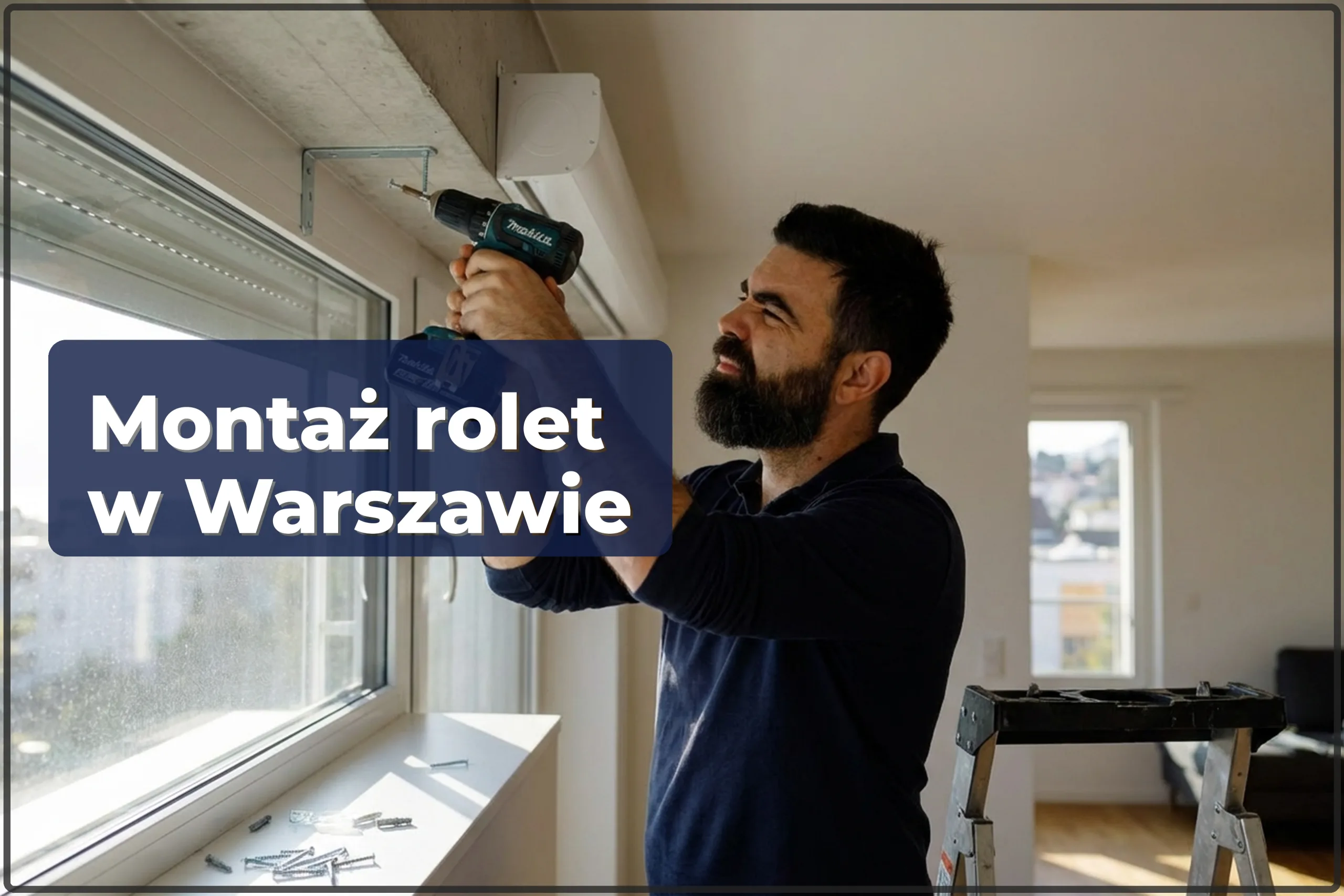 Montaż rolet w Warszawie — instalacja rolet okiennych i kasetonowych — HandyMan24 Warszawa