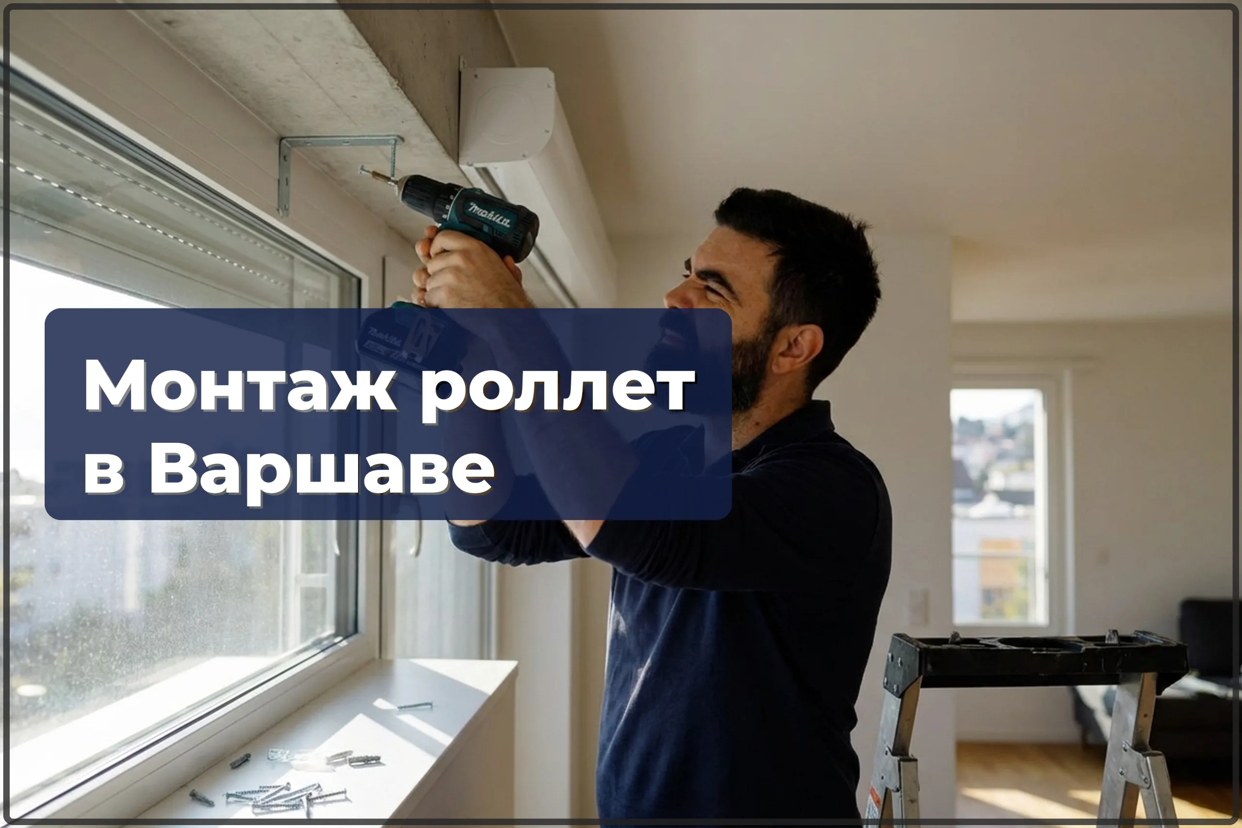 Монтаж роллет в Варшаве — установка рулонных штор на окна — HandyMan24 Варшава