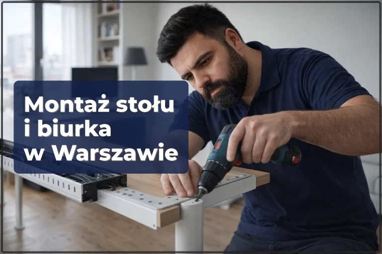 Montaż stołu i biurka w Warszawie — szybko, równo, bez stresu