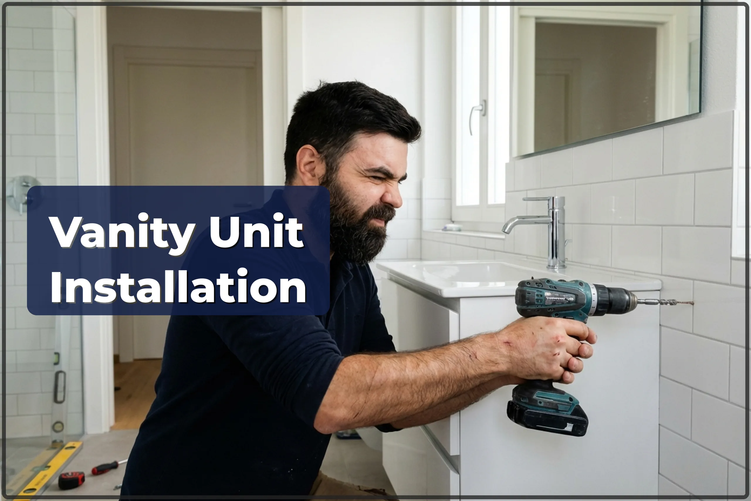 Vanity Unit Installation in Warsaw — Assembly, Mounting and Plumbing Connection — HandyMan24 Warsaw