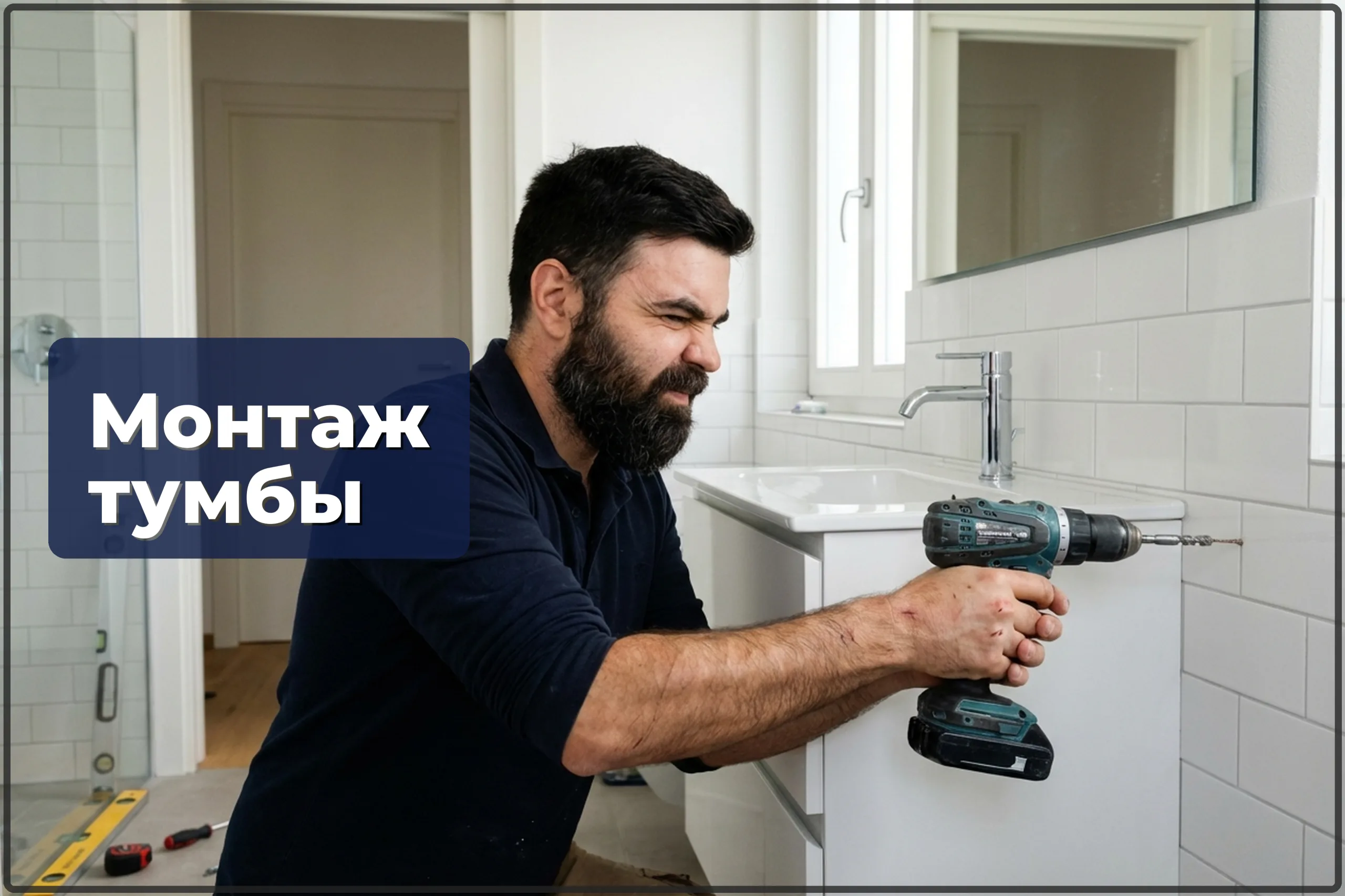 Монтаж тумбы с умывальником в Варшаве — сборка, установка и подключение — HandyMan24 Варшава