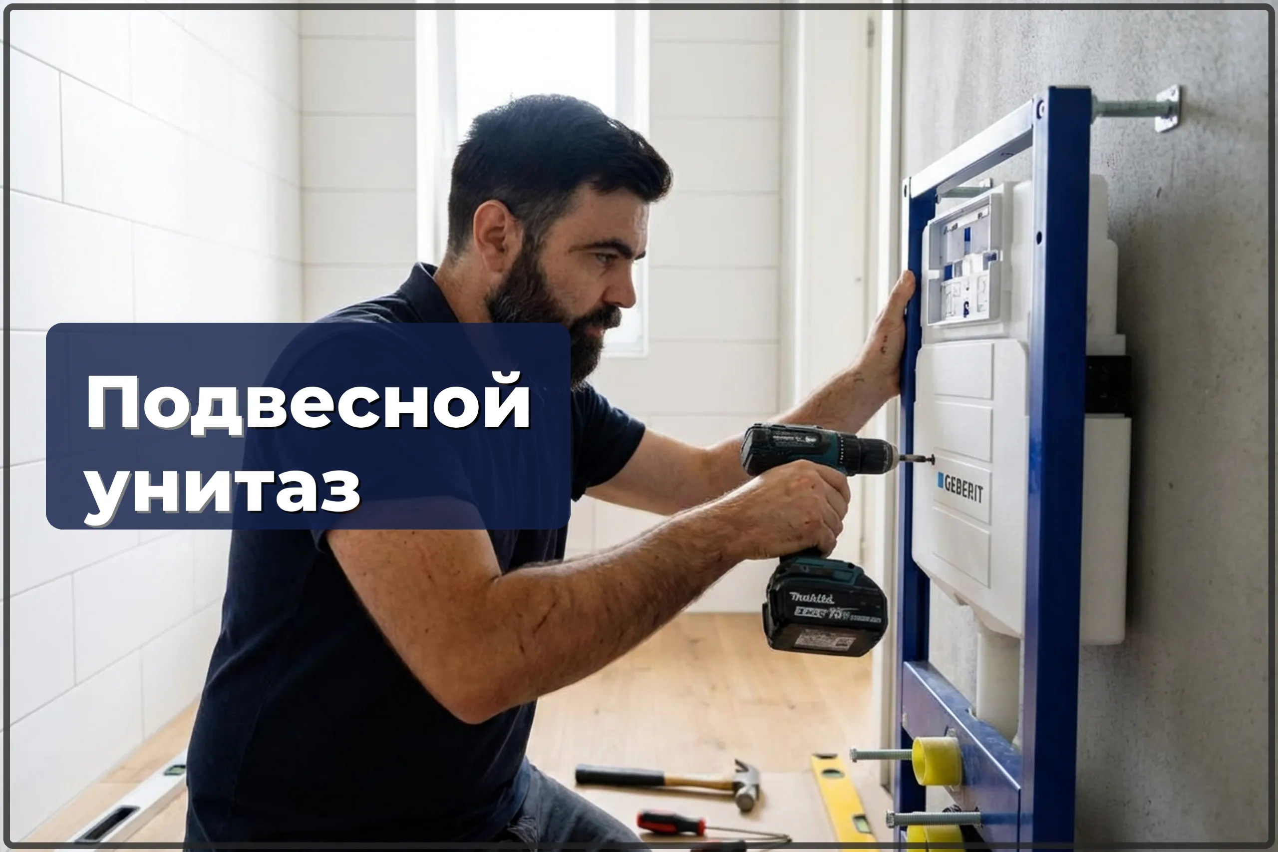 Монтаж подвесного унитаза в Варшаве — установка инсталляции и чаши — HandyMan24 Варшава
