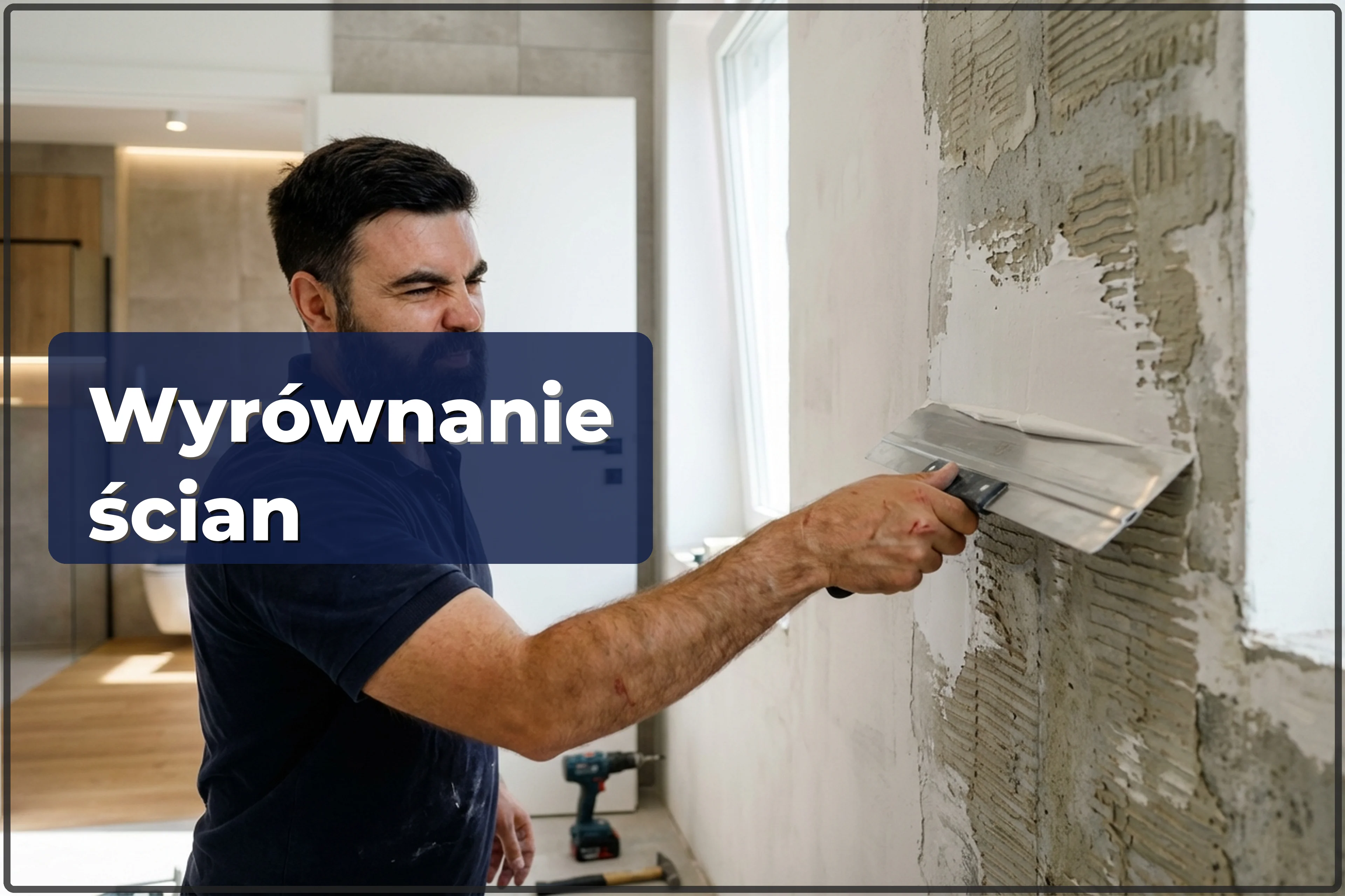 Wyrównanie ścian po skuciu płytek w Warszawie: naprawa podłoża