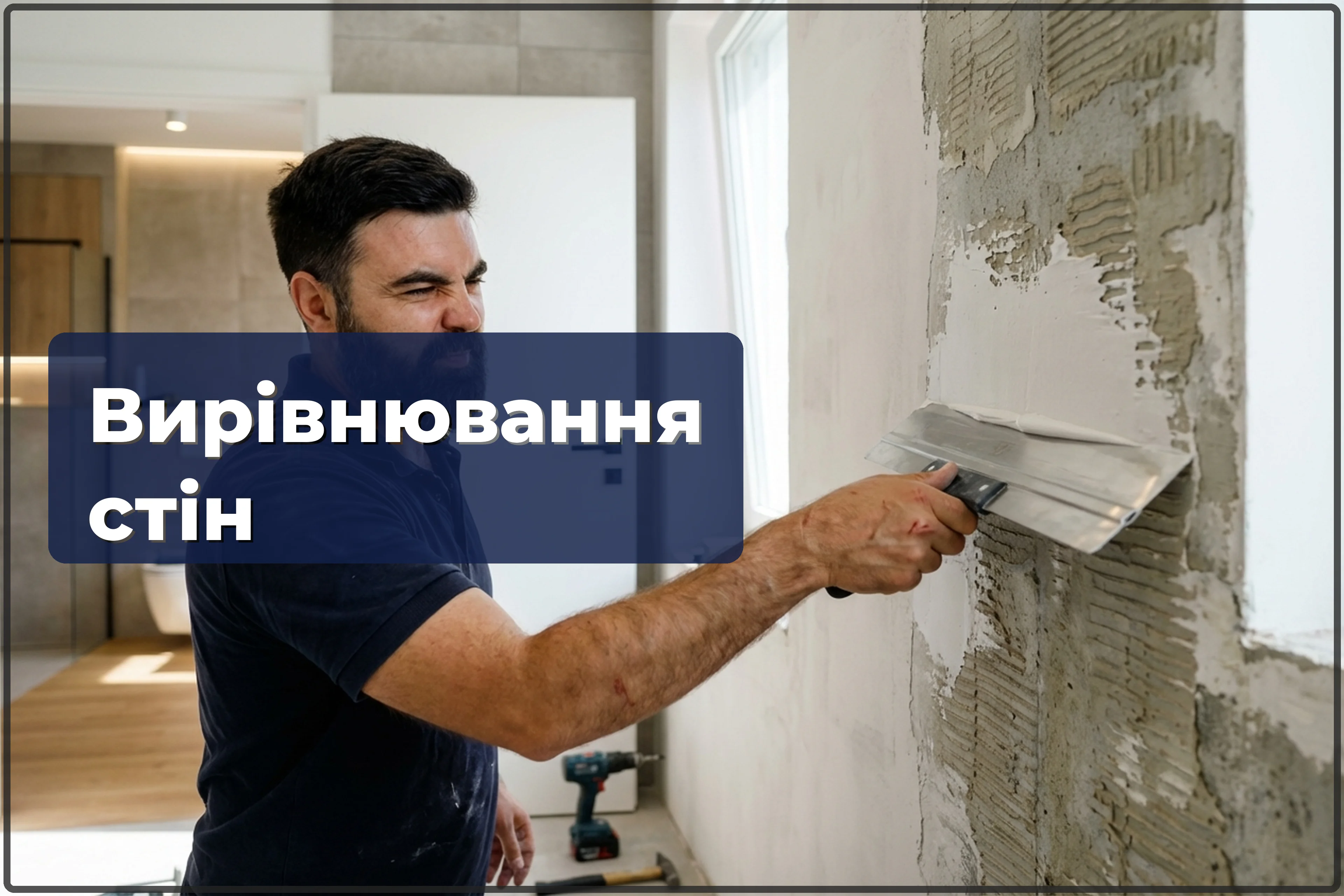 Вирівнювання стін після зняття плитки у Варшаві