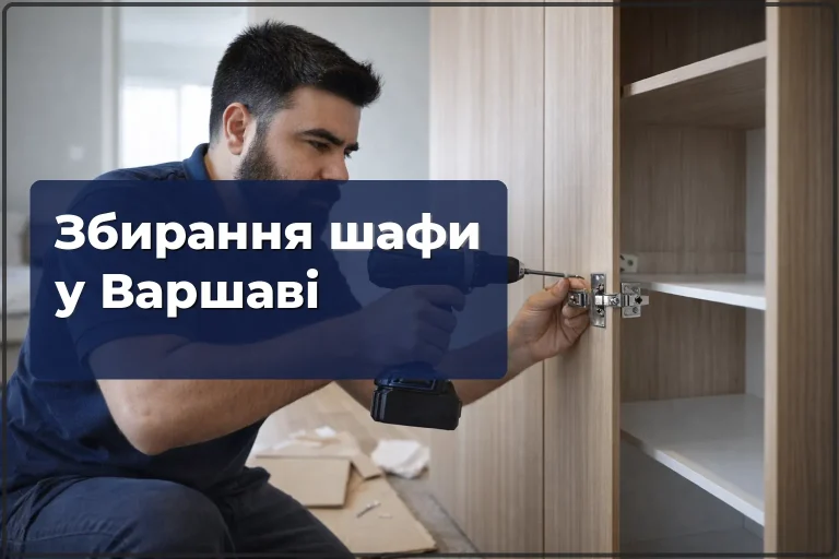 Збирання шафи у Варшаві — професійно, акуратно, за один візит