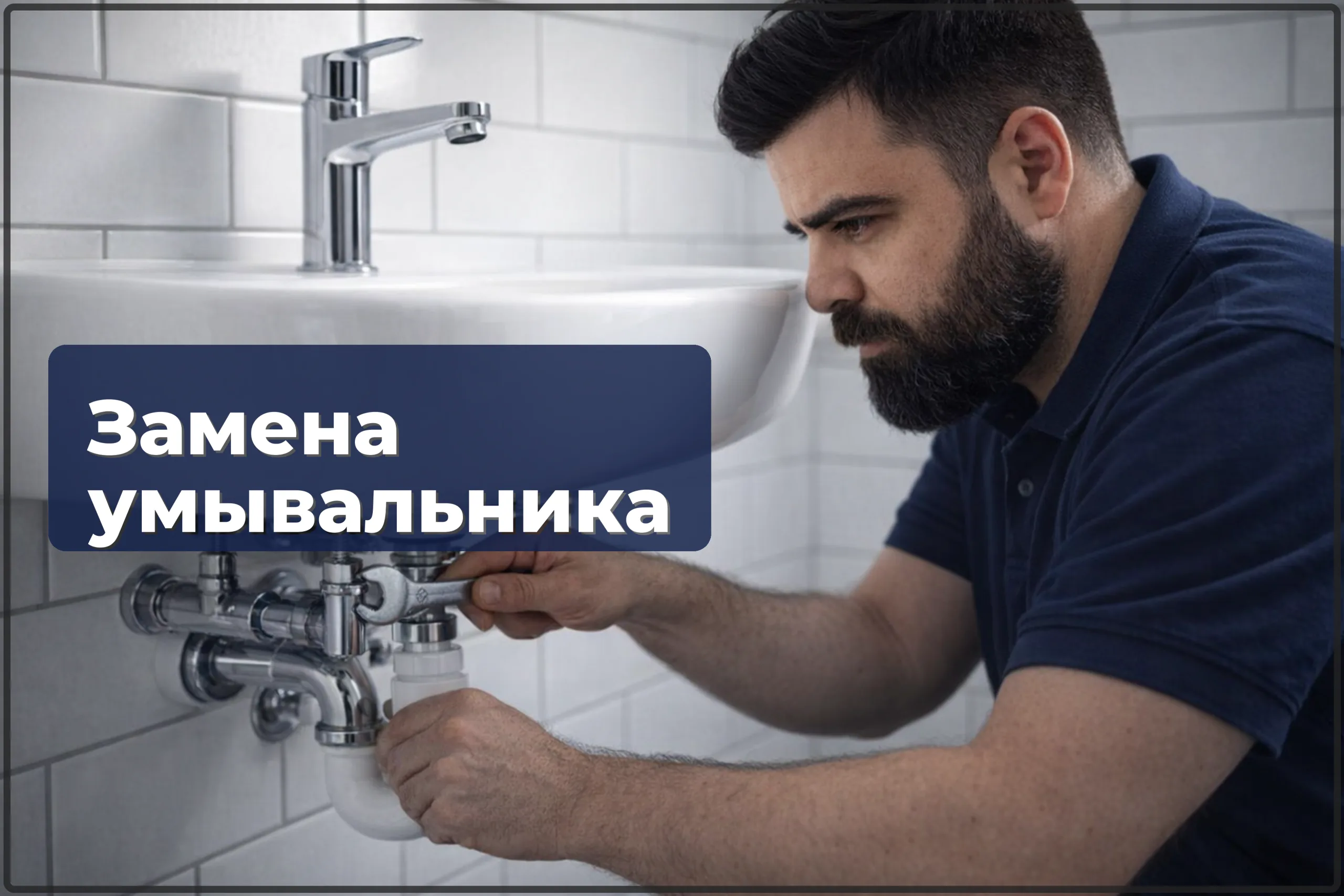 Замена умывальника в Варшаве — аккуратный демонтаж старого и подключение нового — HandyMan24 Варшава