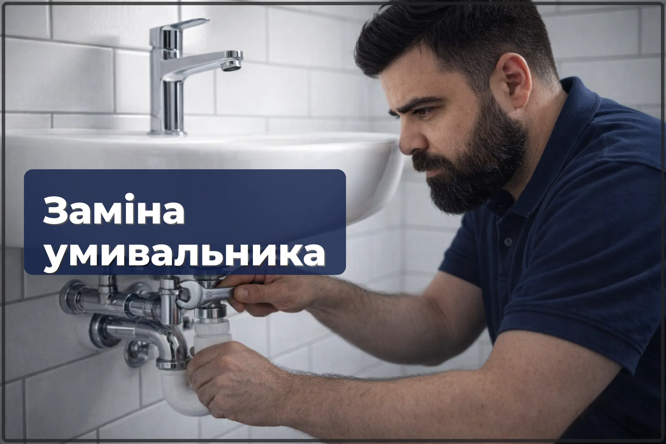 Заміна умивальника у Варшаві — демонтаж старого та підключення нового — HandyMan24 Варшава