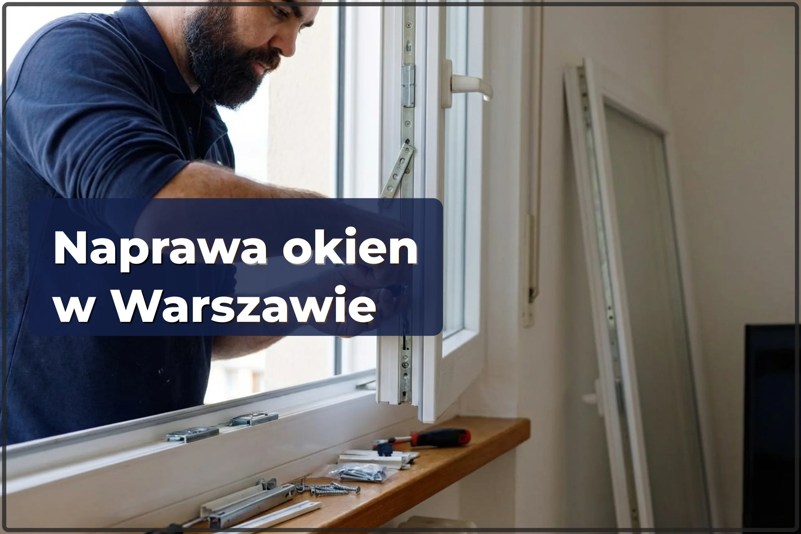 Naprawa okien w Warszawie — wymiana okuć, mechanizmów i szyb zespolonych — HandyMan24 Warszawa