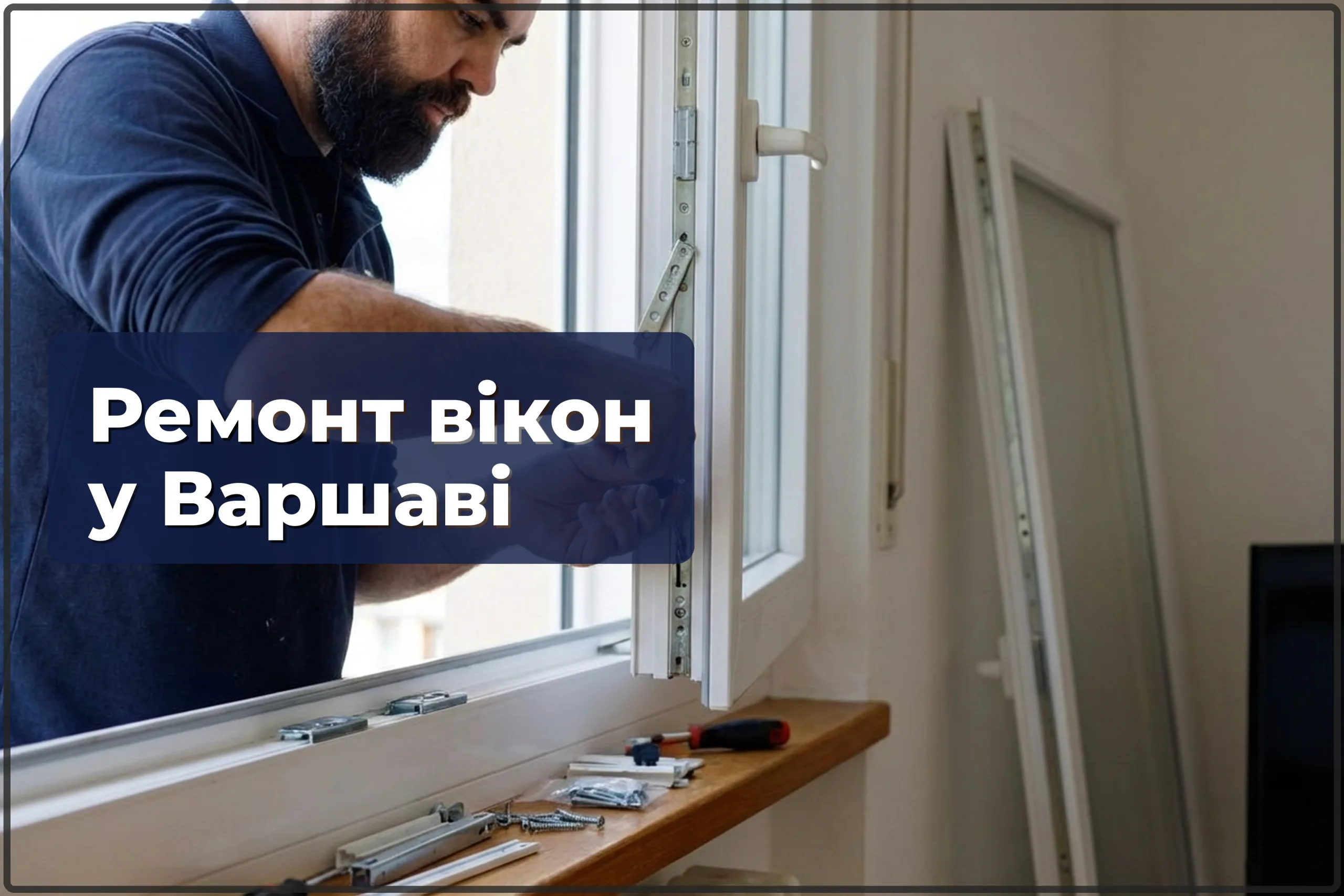 Ремонт вікон у Варшаві — заміна фурнітури, механізмів та склопакетів — HandyMan24 Варшава