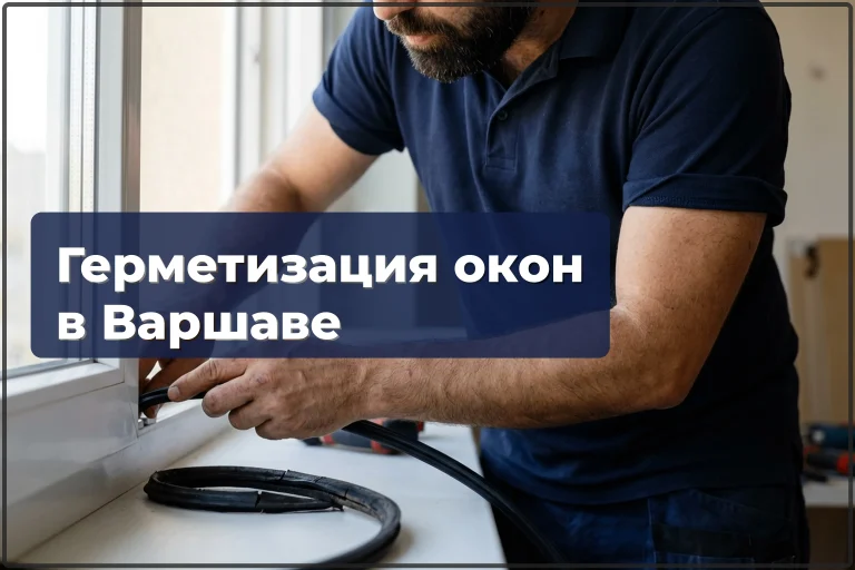 Герметизация окон в Варшаве — замена уплотнителя и устранение продувания