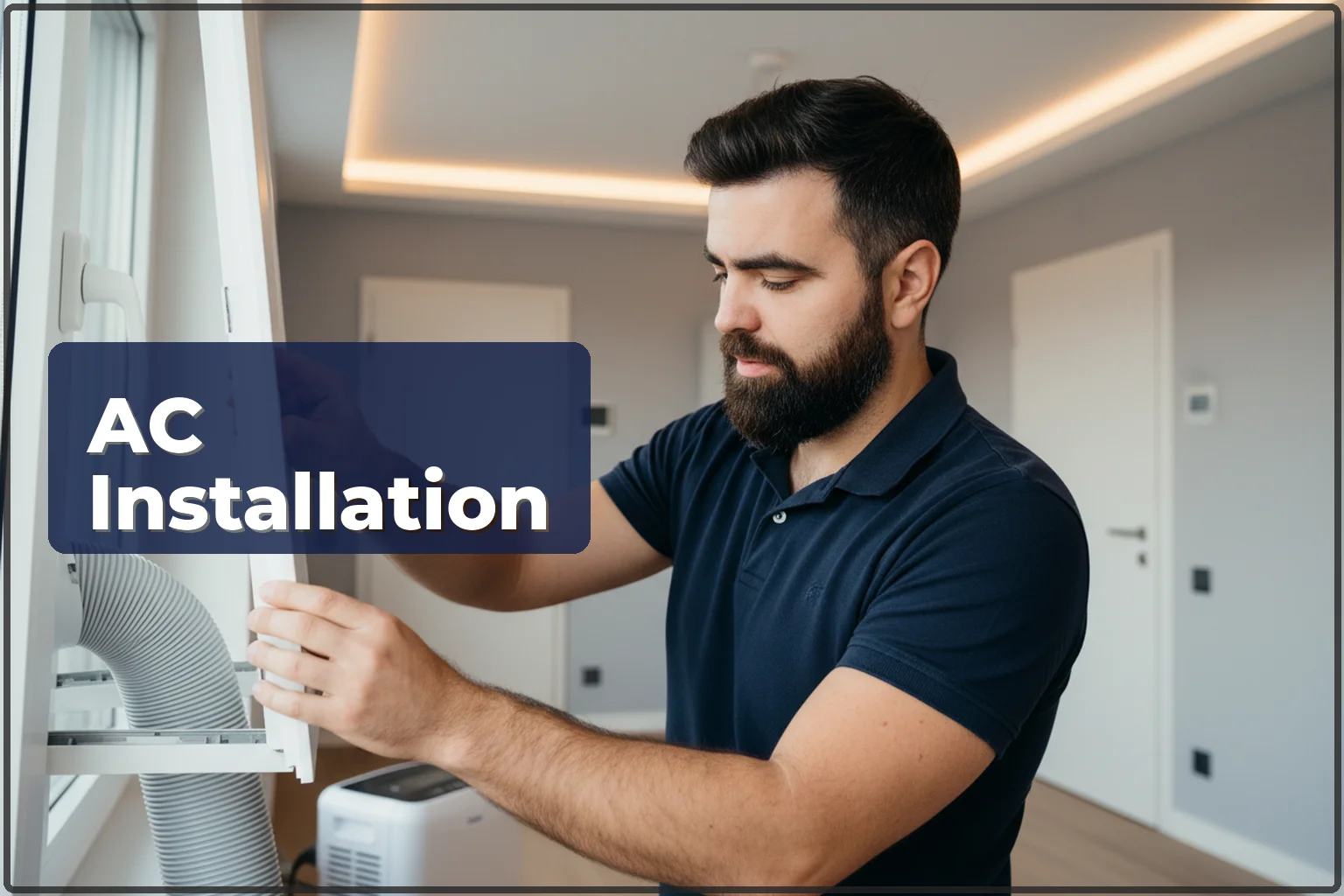 Portable air conditioner installation and service in Warsaw