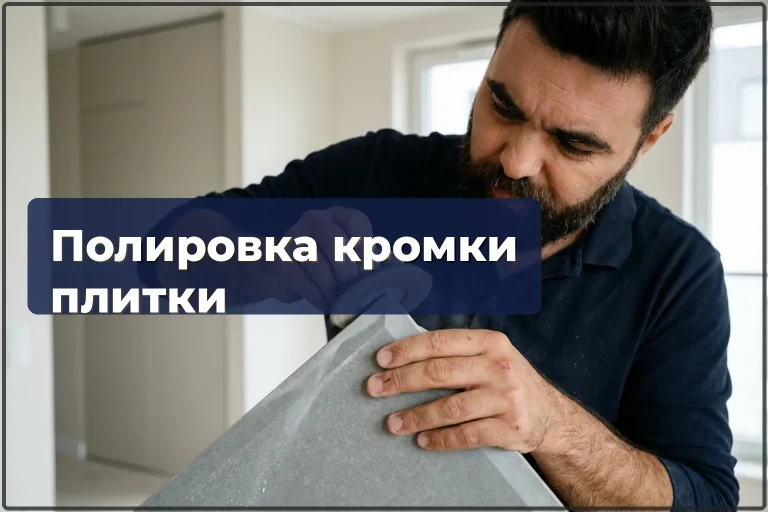 Полировка и обработка кромки плитки в Варшаве