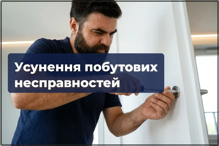 Усунення побутових несправностей у Варшаві — кран тече, зламана ручка, двері скриплять