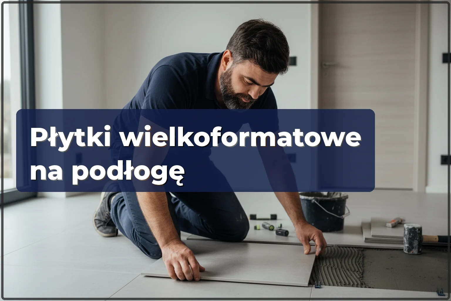 Układanie płytek wielkoformatowych na podłodze w Warszawie