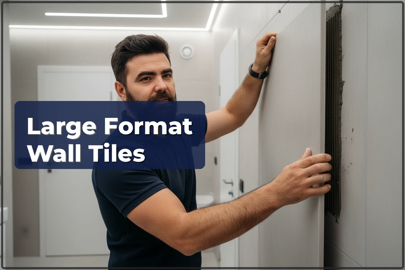 Large Format Wall Tile Installation in Warsaw