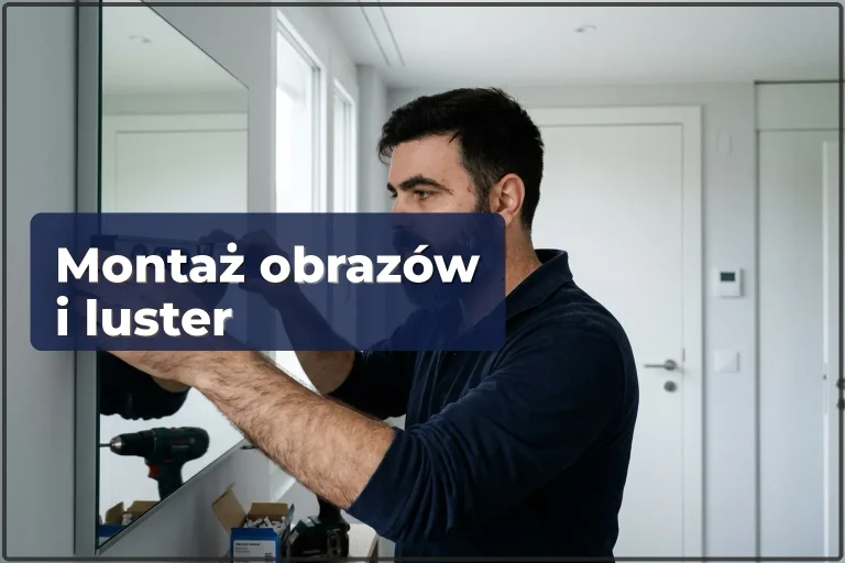 Montaż obrazów i luster w Warszawie — pewne mocowanie bez uszkodzeń