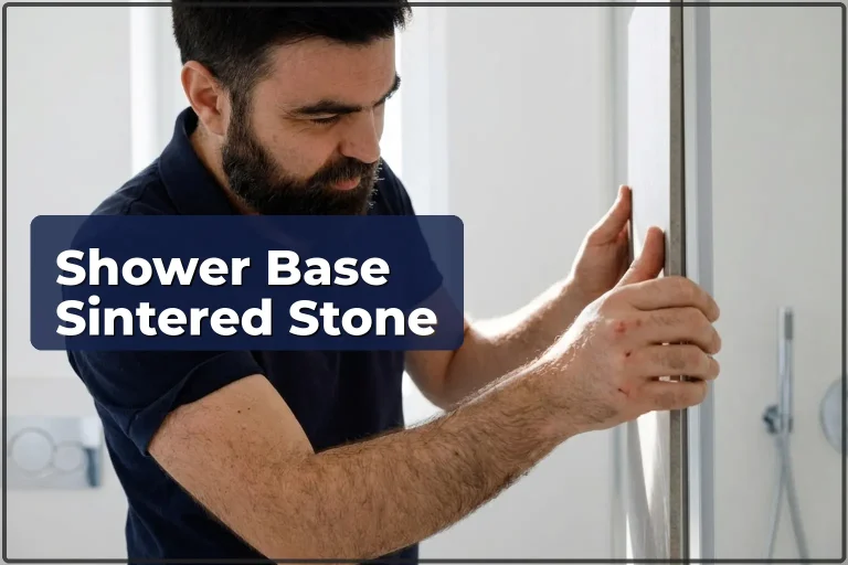 Shower Base Sintered Stone Tiling in Warsaw