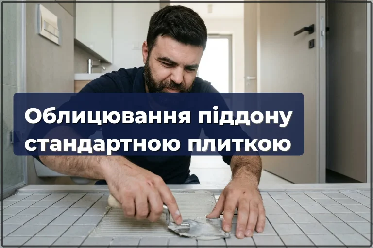 Облицювання піддону стандартною плиткою у Варшаві