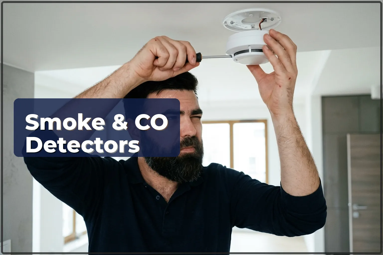 Smoke and CO detector installation in Warsaw