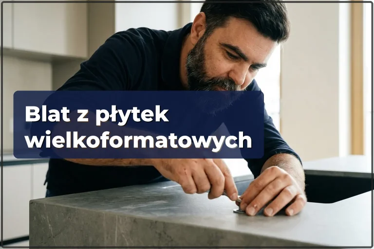 Blat z płytek wielkoformatowych w Warszawie