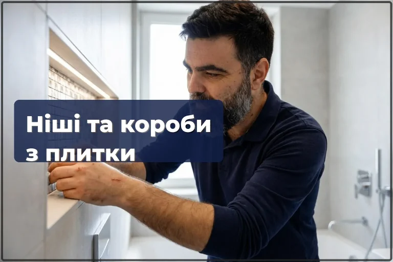 Ніші та короби з плитки у Варшаві — монтаж та облицювання