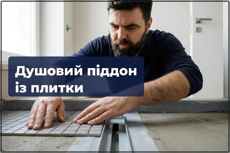 Душовий піддон із плитки у Варшаві: монтаж з нуля