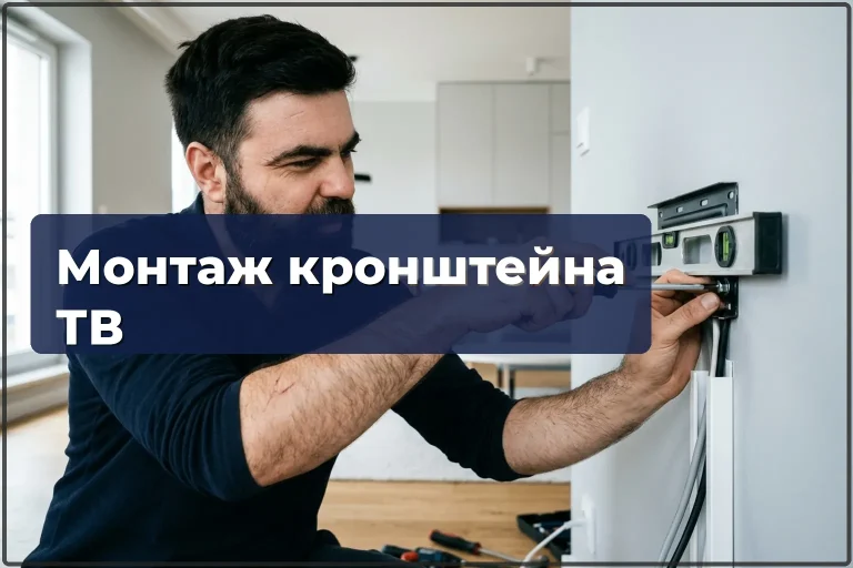 Монтаж кронштейна для телевізора у Варшаві — надійно, рівно, за один візит