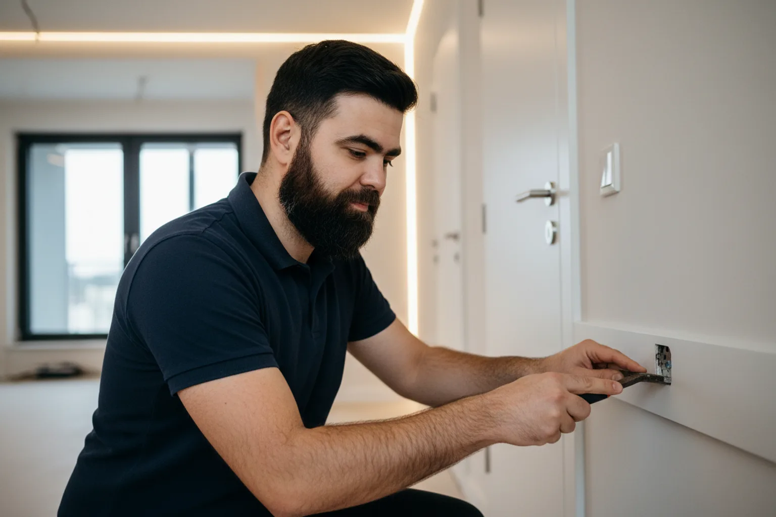 Демонтаж підлогових плінтусів у Варшаві: хід роботи