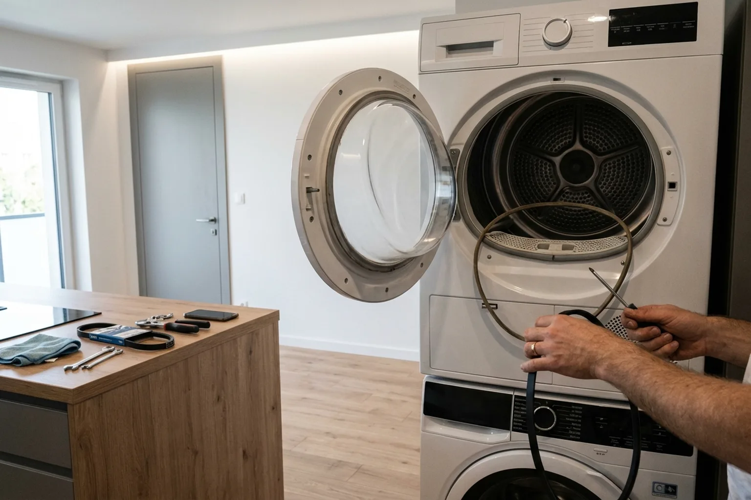 Dryer Belt Replacement in Warsaw: before the work starts