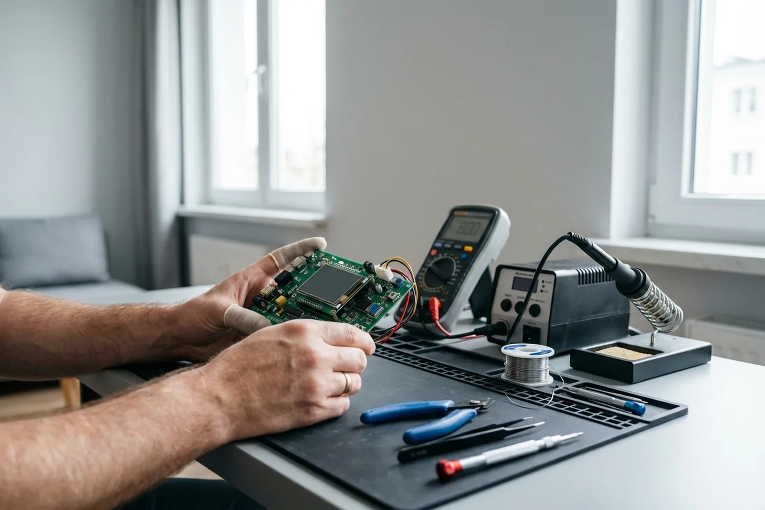 Dryer Control Module Repair in Warsaw, a HandyMan24 handyman at work