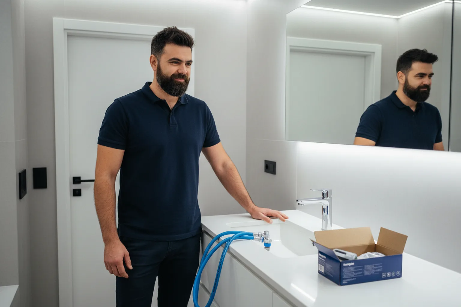Замена смесителя Hansgrohe в Варшаве: пример выполненной работы