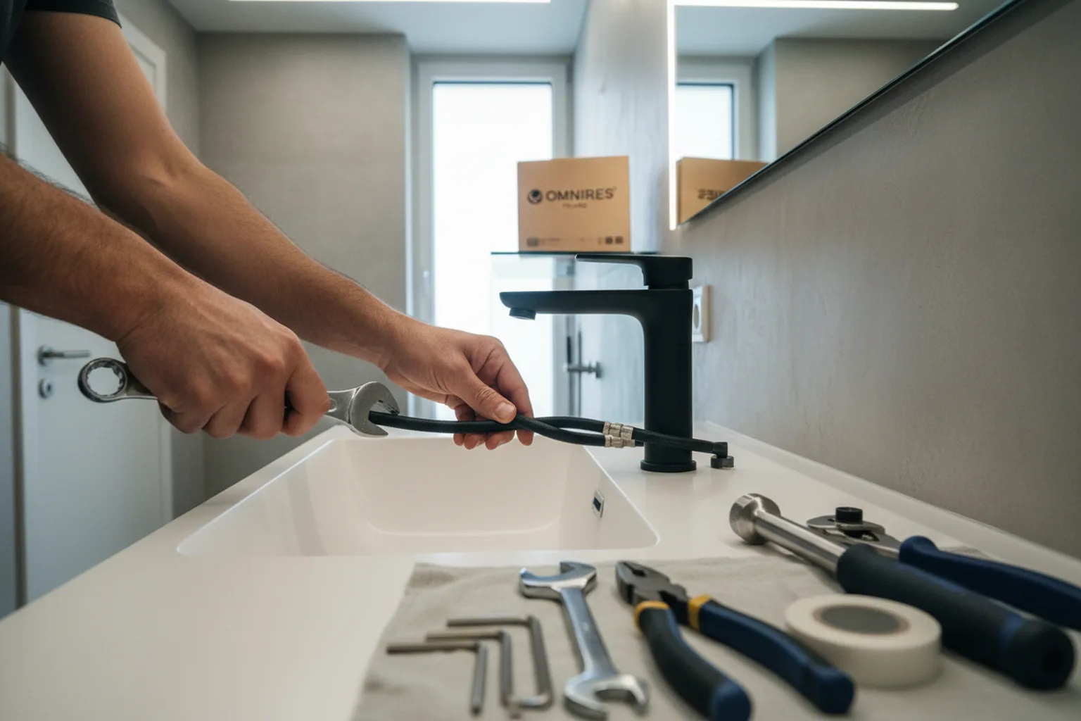 Omnires Faucet Replacement in Warsaw, a HandyMan24 handyman at work