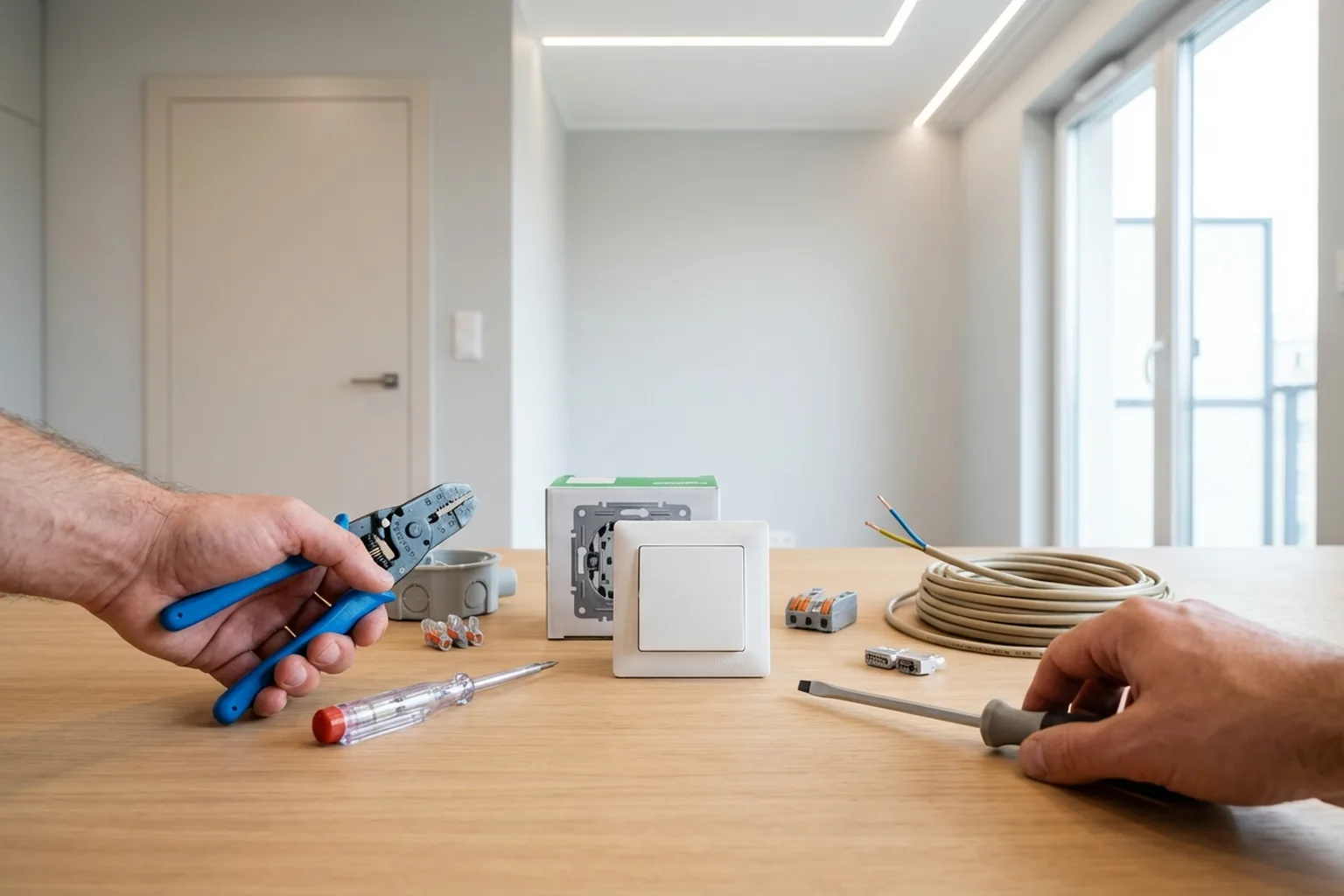 Light switch installation and replacement in Warsaw: what the price depends on