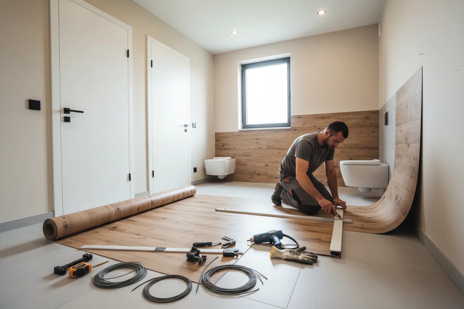 PVC flooring installation in Warsaw, what to prepare beforehand