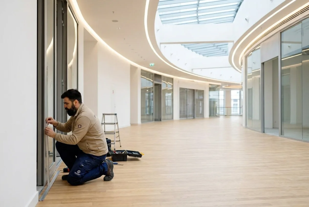 Galeria przed otwarciem