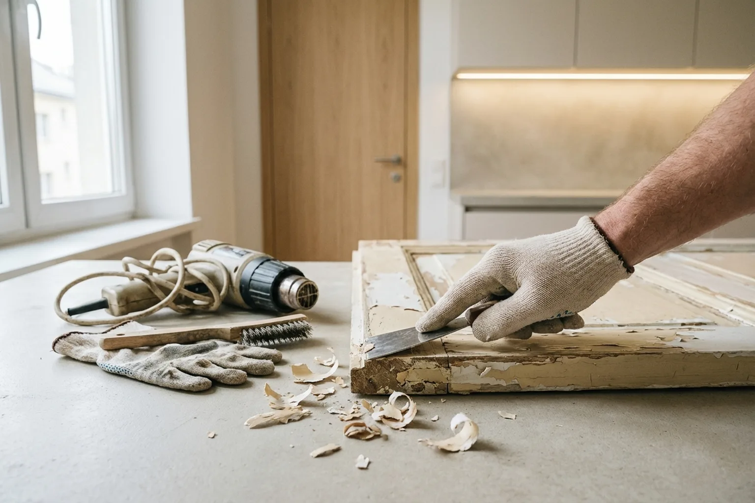 Stripping old paint and varnish from wood in Warsaw: scope of work and quote