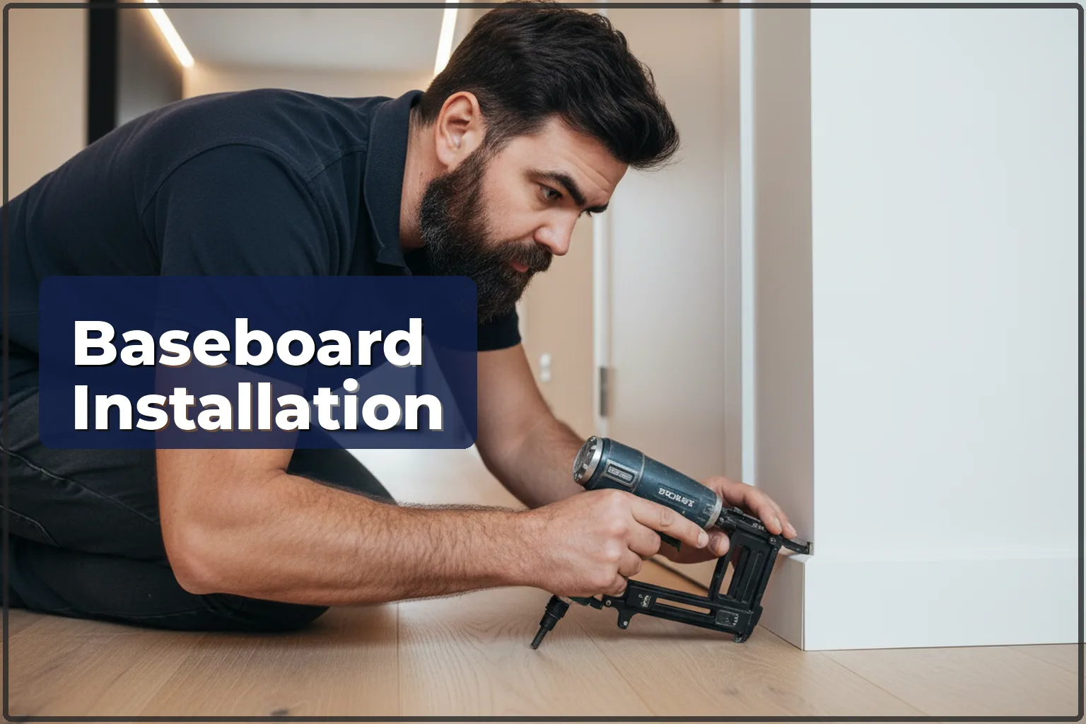 Baseboard installation in Warsaw — a neat finishing touch — HandyMan24 Warsaw