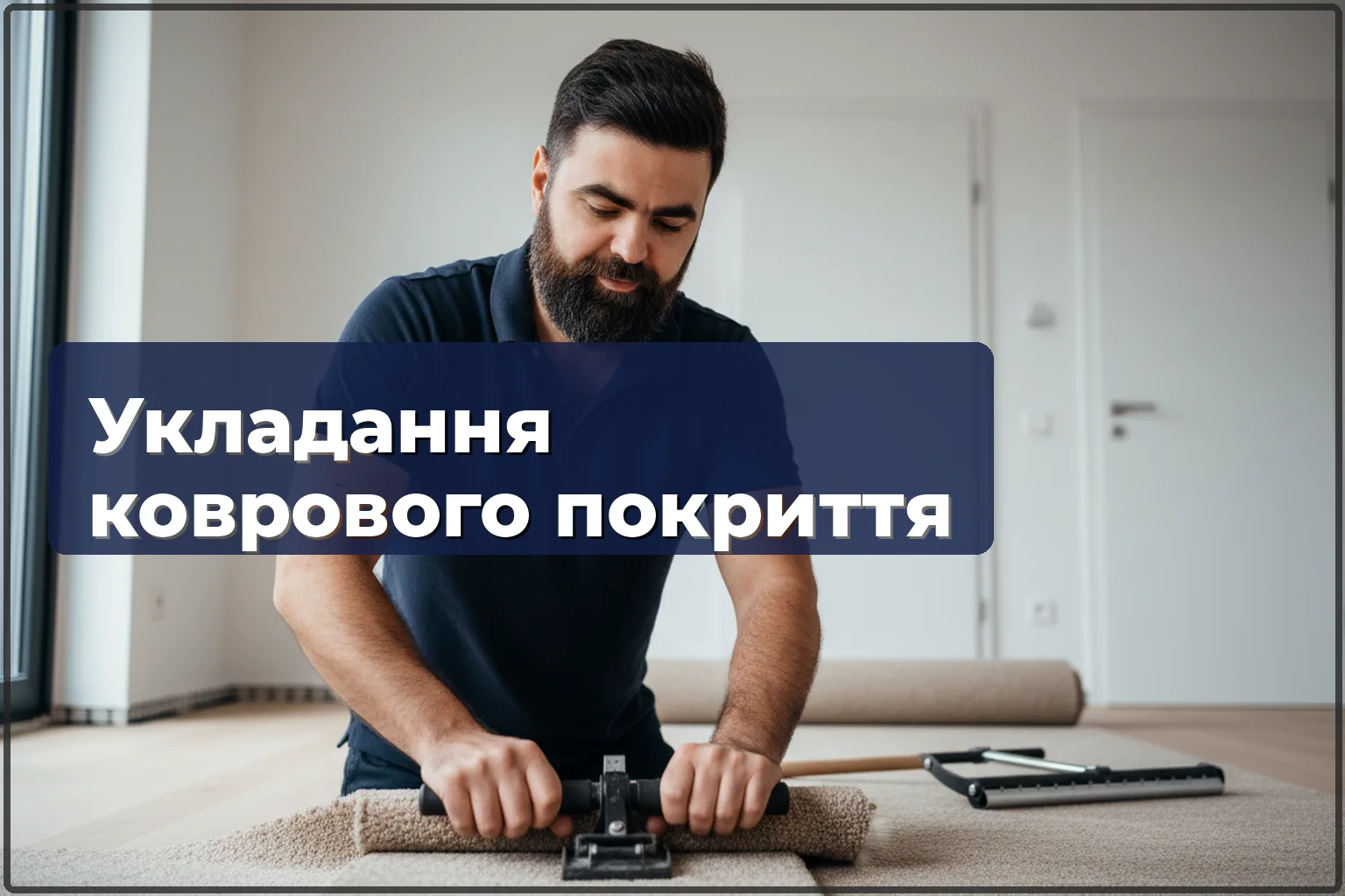 Укладання коврового покриття у Варшаві — м'яка підлога для спальні та дитячої — HandyMan24 Варшава