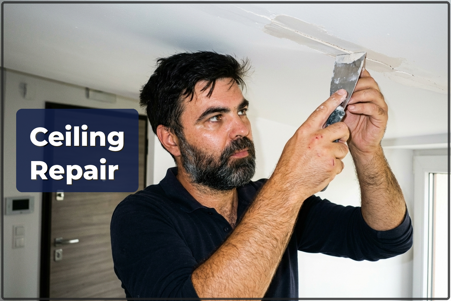 Ceiling Repair in Warsaw — Leveling, Plastering and Painting — HandyMan24 Warsaw