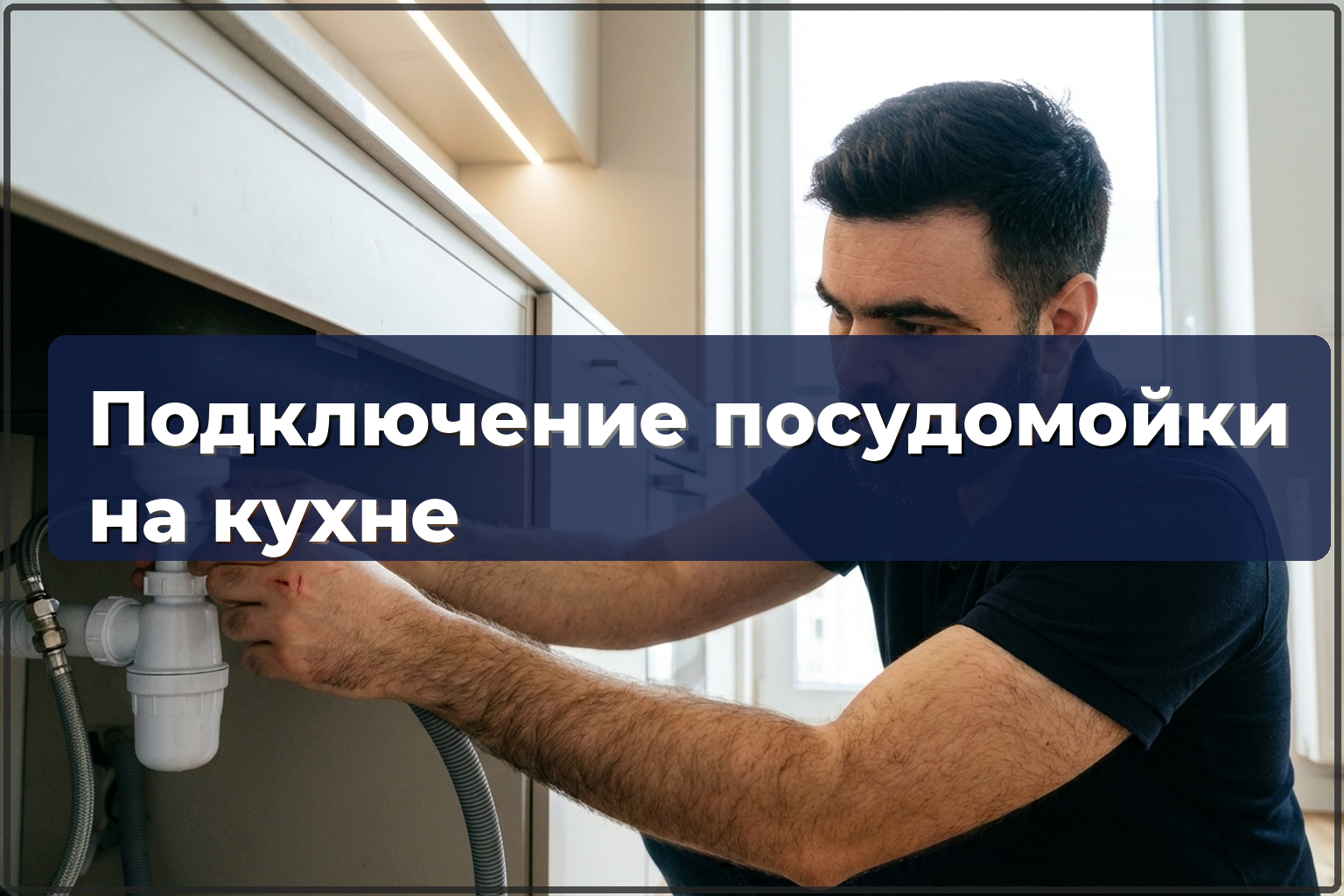 Подключение посудомоечной машины на кухне в Варшаве — HandyMan24 Варшава