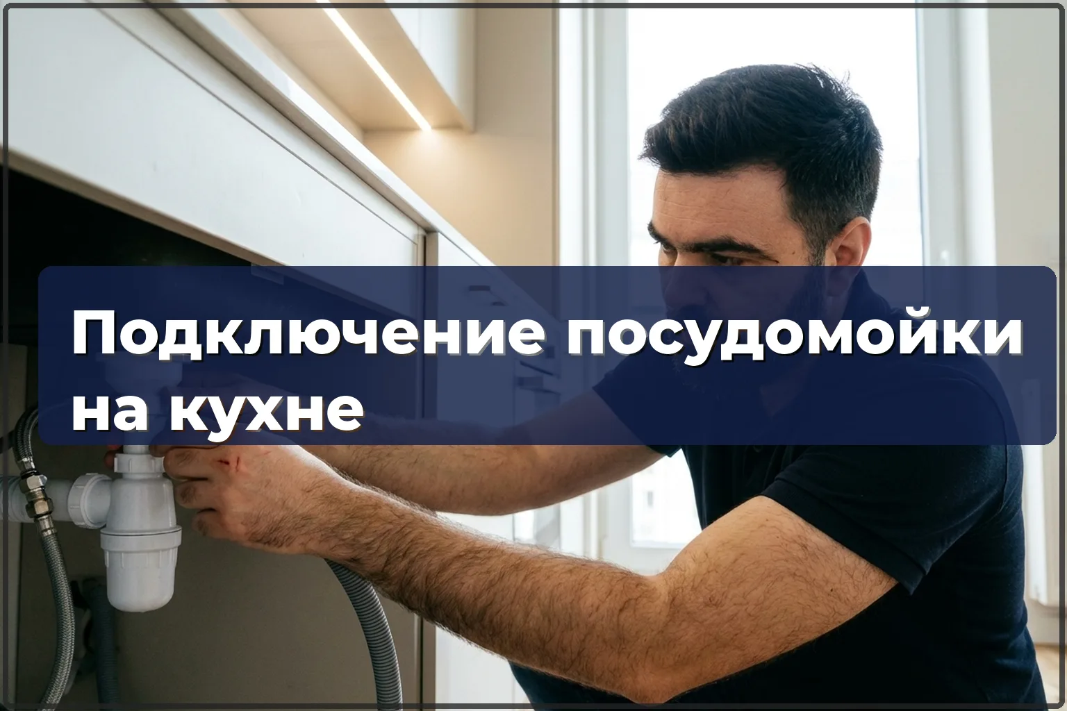 Подключение посудомоечной машины на кухне в Варшаве — HandyMan24 Варшава