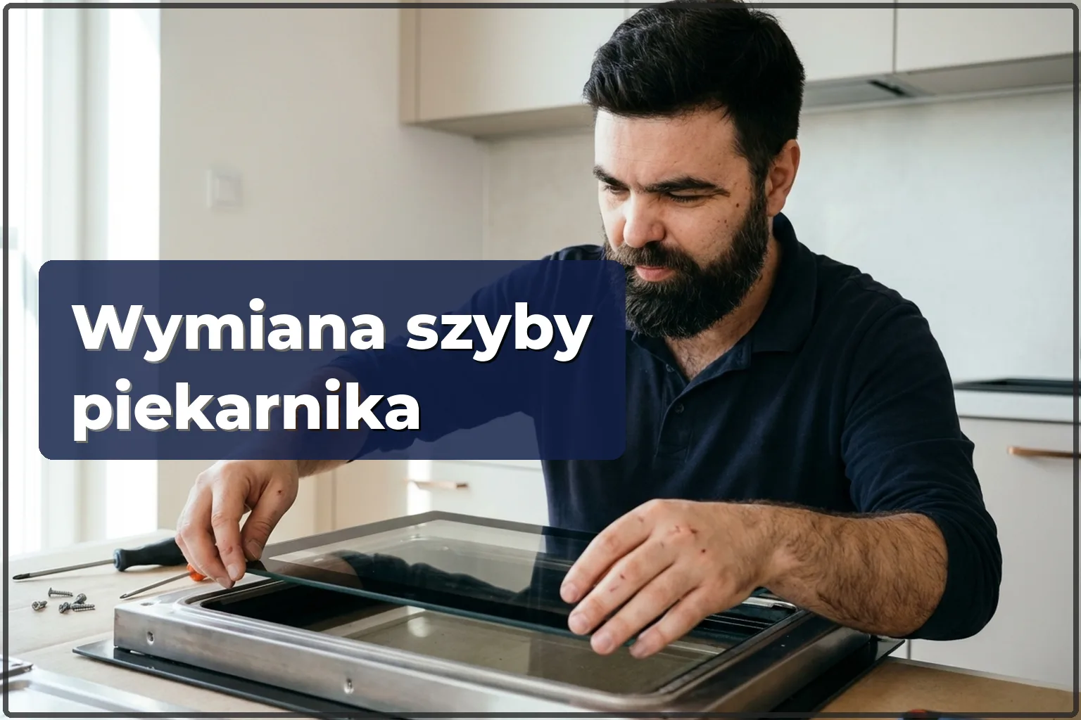 Wymiana szyby drzwi piekarnika w Warszawie — HandyMan24 Warszawa