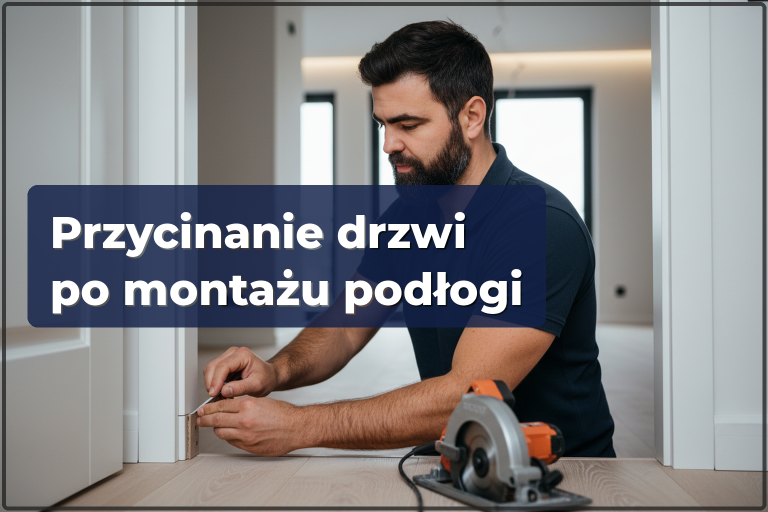 Podcinanie drzwi po montażu podłogi w Warszawie — precyzyjne dopasowanie — HandyMan24 Warszawa