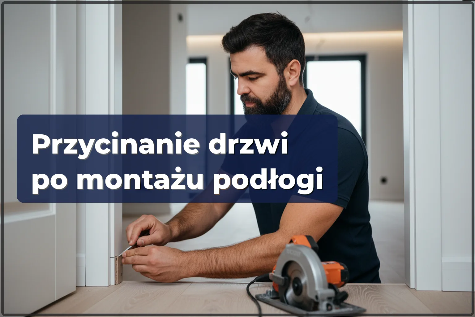 Podcinanie drzwi po montażu podłogi w Warszawie — precyzyjne dopasowanie — HandyMan24 Warszawa