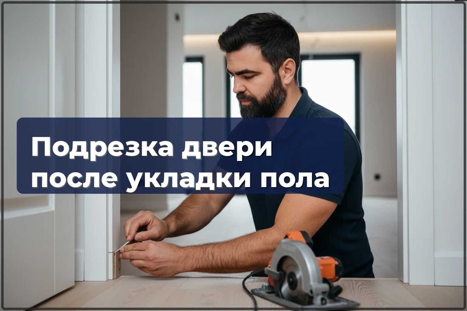 Подрезка дверей после укладки пола в Варшаве — точная подгонка — HandyMan24 Варшава