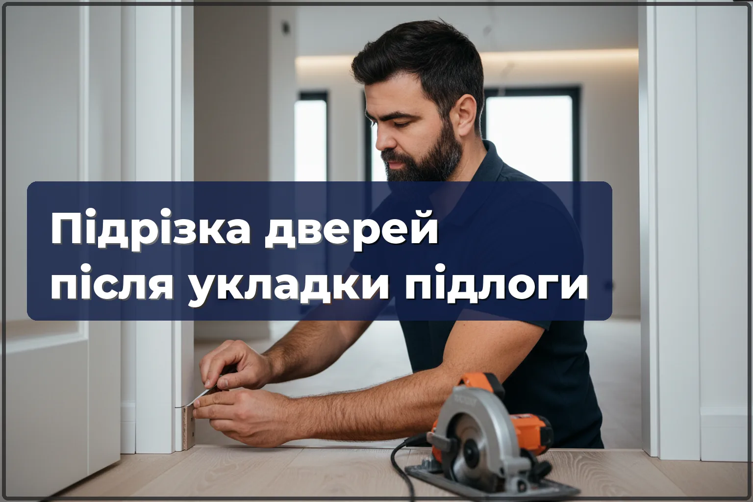 Підрізка дверей після укладання підлоги у Варшаві — акуратна підгонка — HandyMan24 Варшава