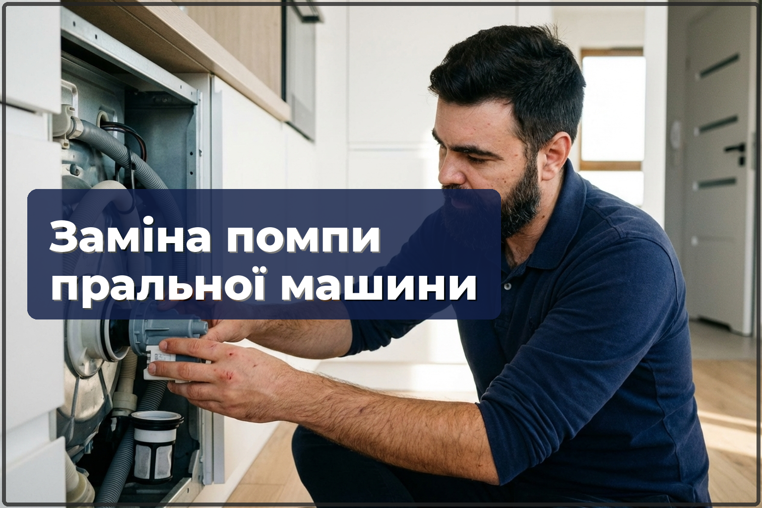Заміна зливної помпи пральної машини у Варшаві — HandyMan24 Варшава