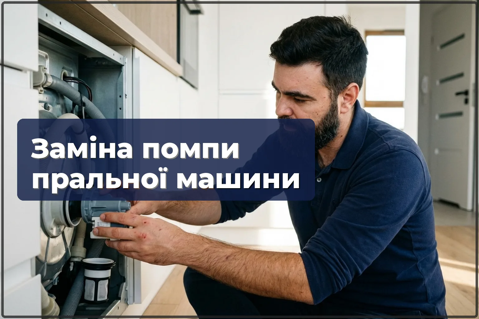 Заміна зливної помпи пральної машини у Варшаві — HandyMan24 Варшава