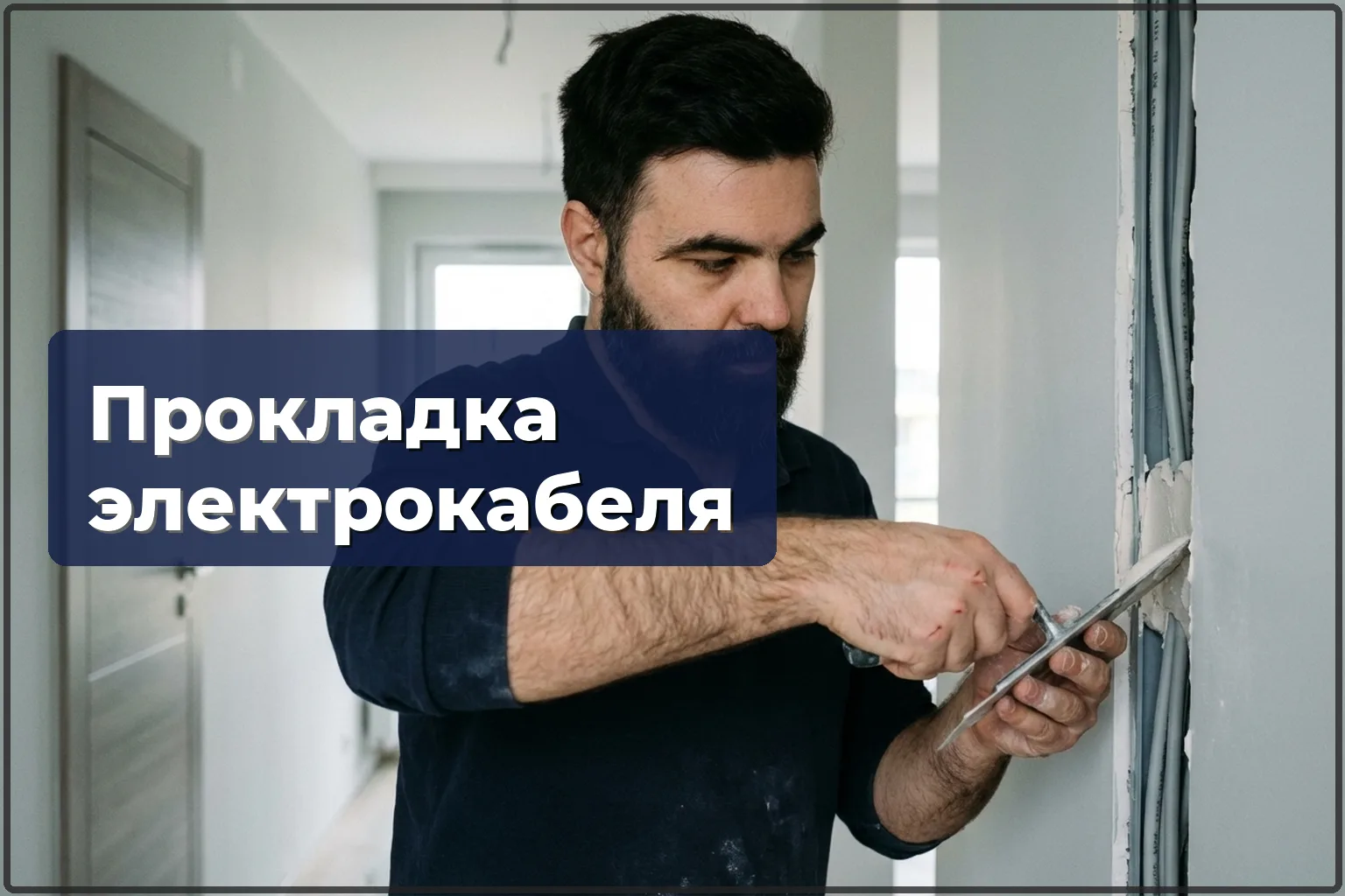 Прокладка электропроводки в Варшаве — надёжная скрытая проводка — HandyMan24 Варшава