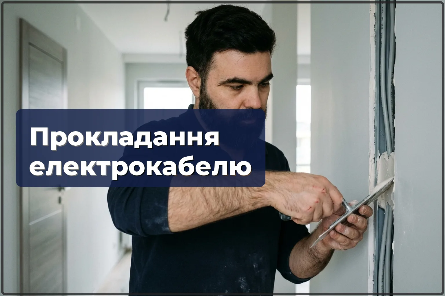 Прокладка електропроводки у Варшаві — надійна прихована проводка — HandyMan24 Варшава